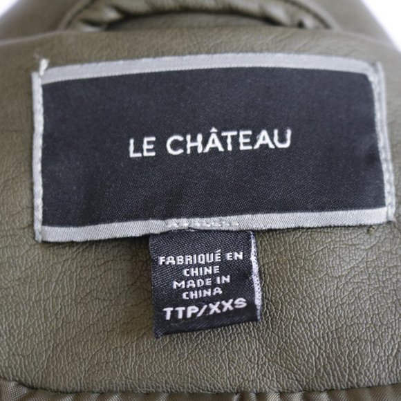 Le Chateau Faux Leather Motorcycle Jacket - NWOT - Picture 9 of 9